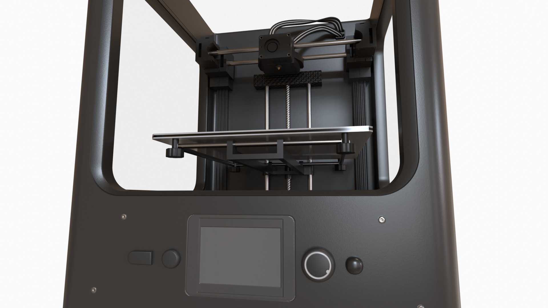 Enclosed FDM 3D Printer Low-poly 3D model_6