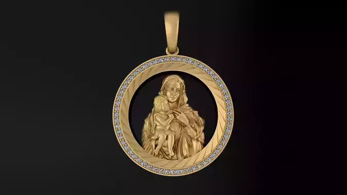 Mother Maria sculpture 3DM STL OBJ model for 3D printing and CNC