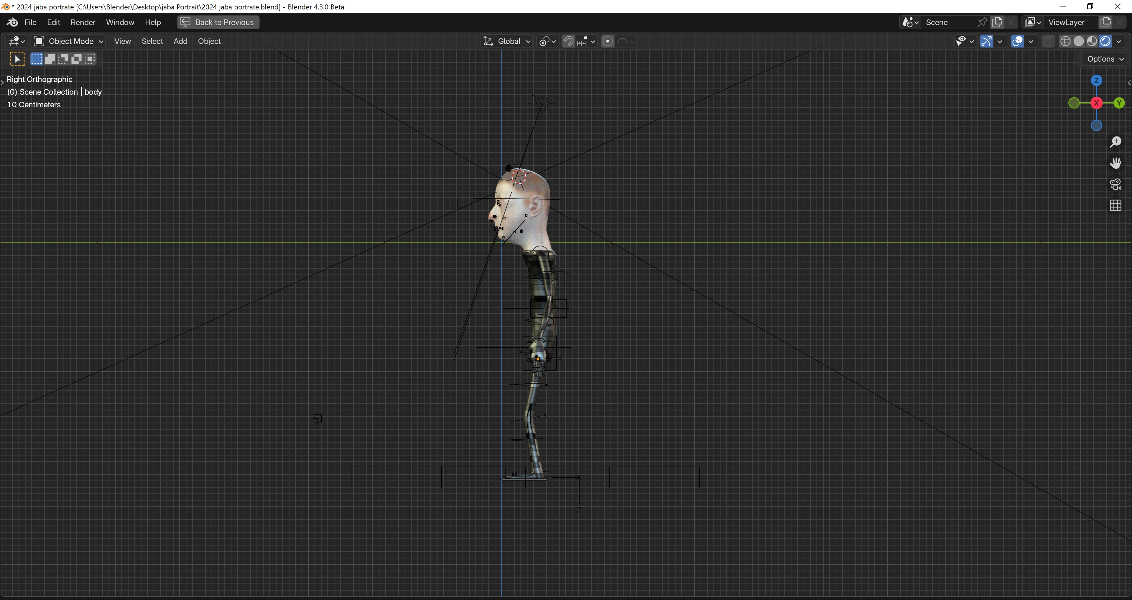 Advanced Character Rig for Blender Low-poly 3D model_8