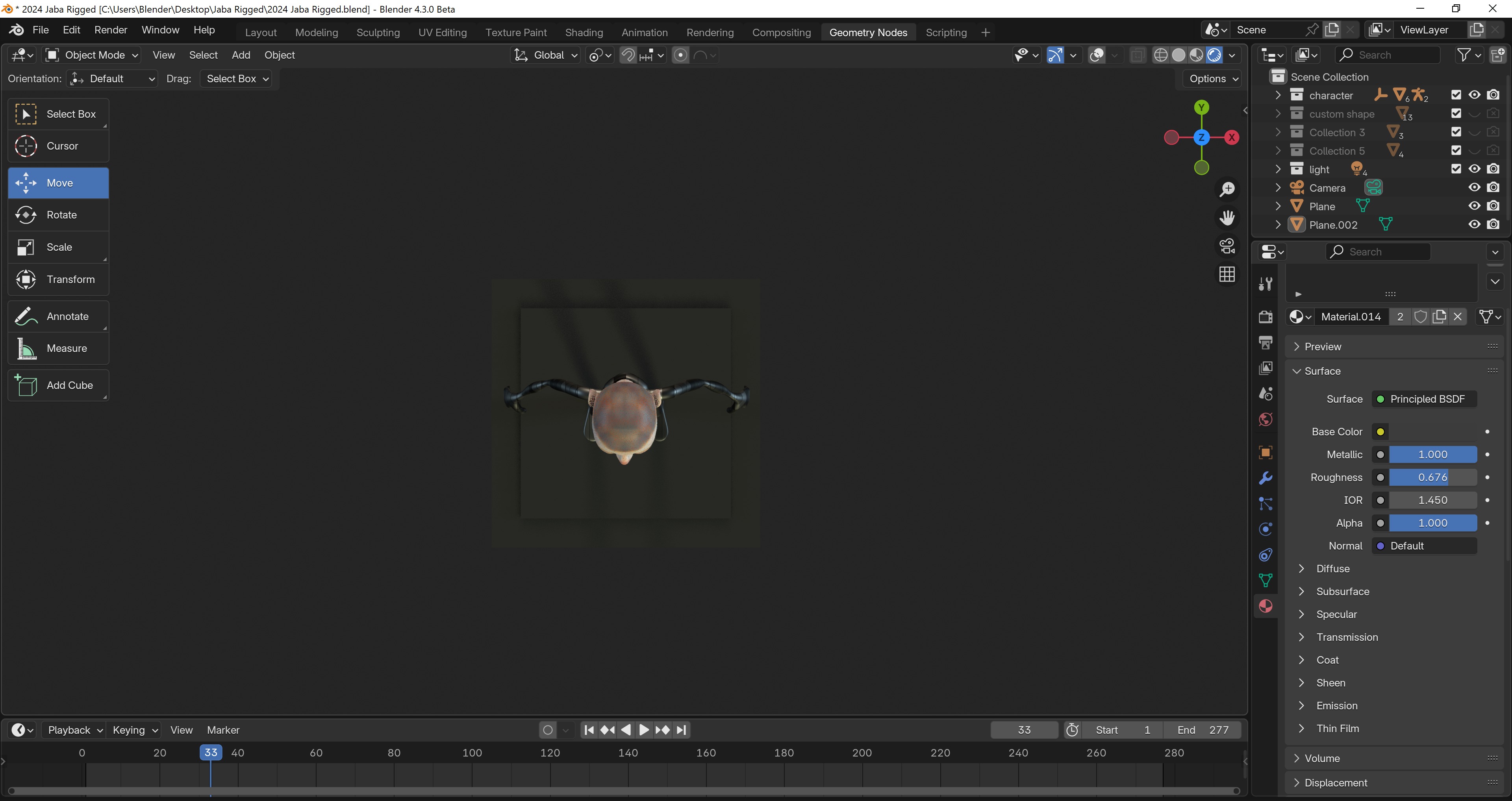 Advanced Character Rig for Blender Low-poly 3D model_5