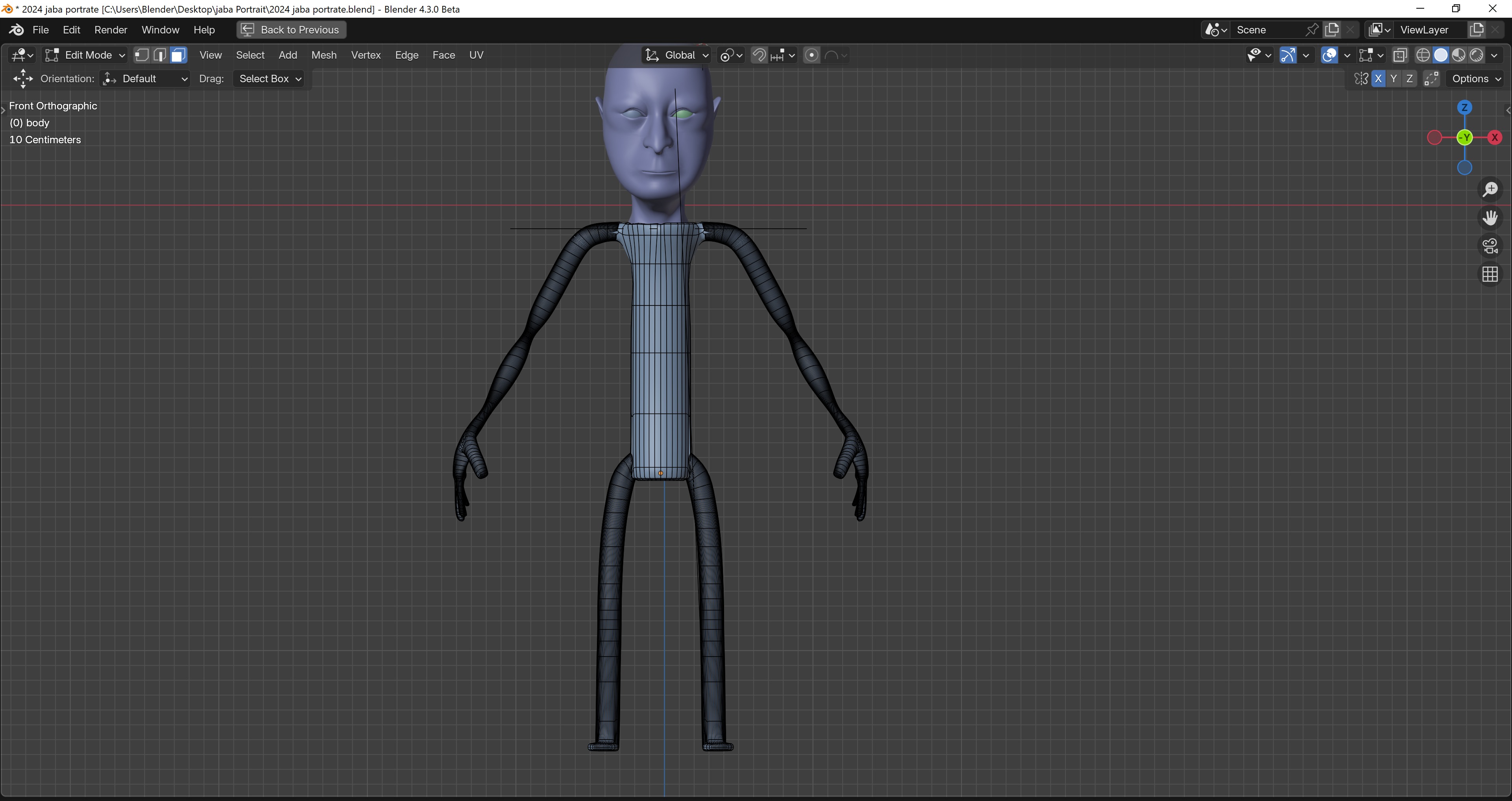 Advanced Character Rig for Blender Low-poly 3D model_11