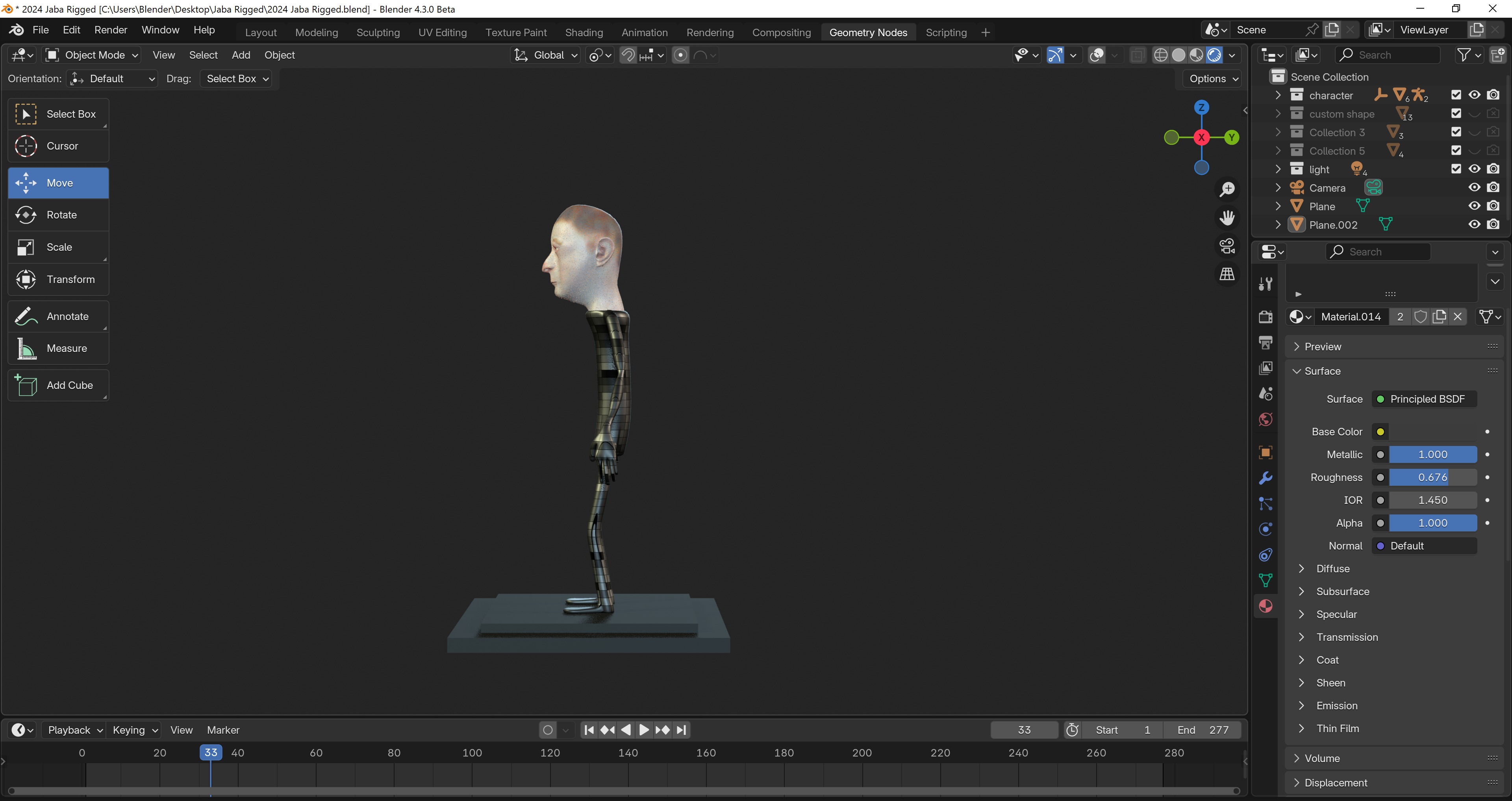 Advanced Character Rig for Blender Low-poly 3D model_3