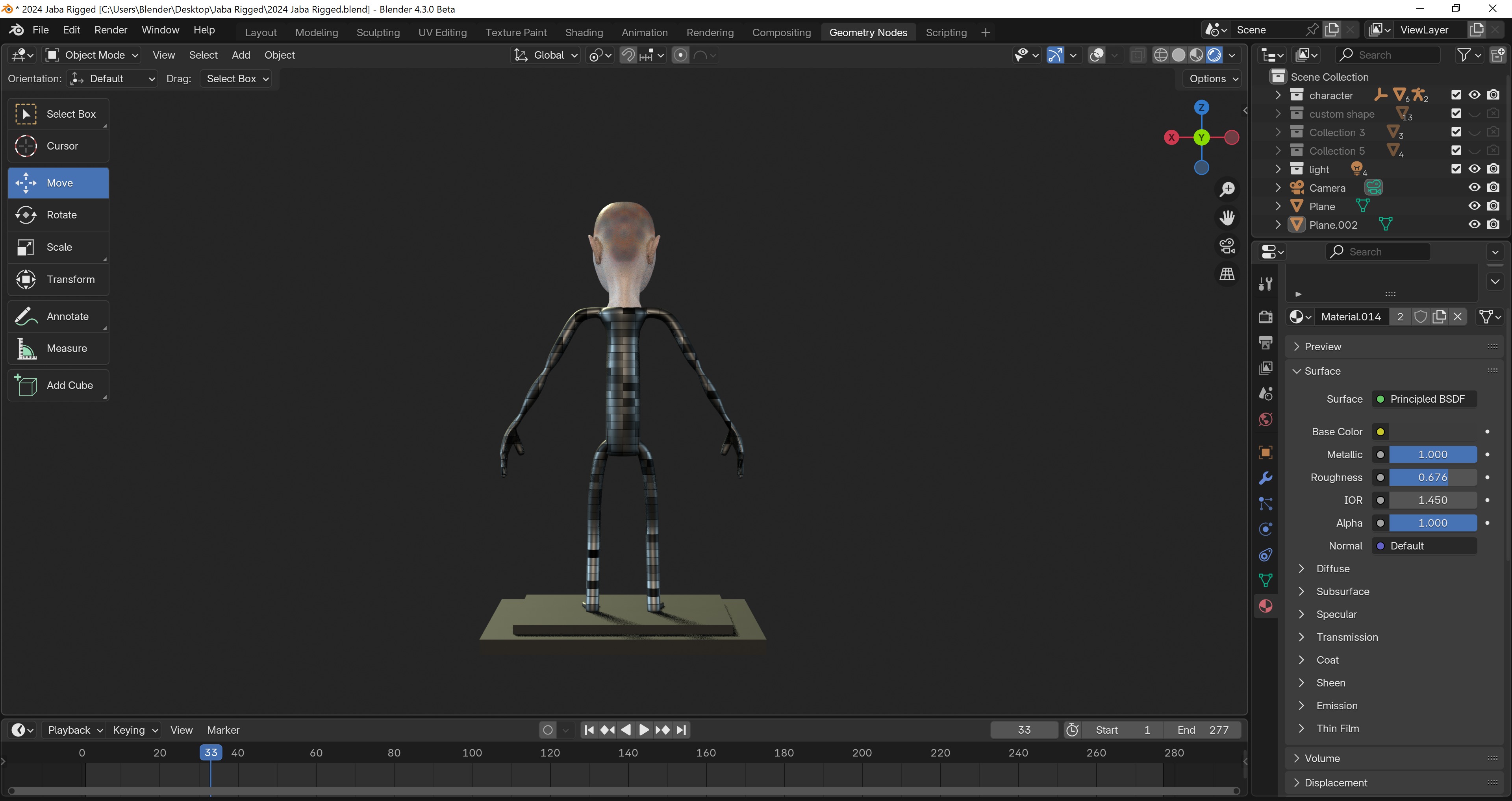 Advanced Character Rig for Blender Low-poly 3D model_4