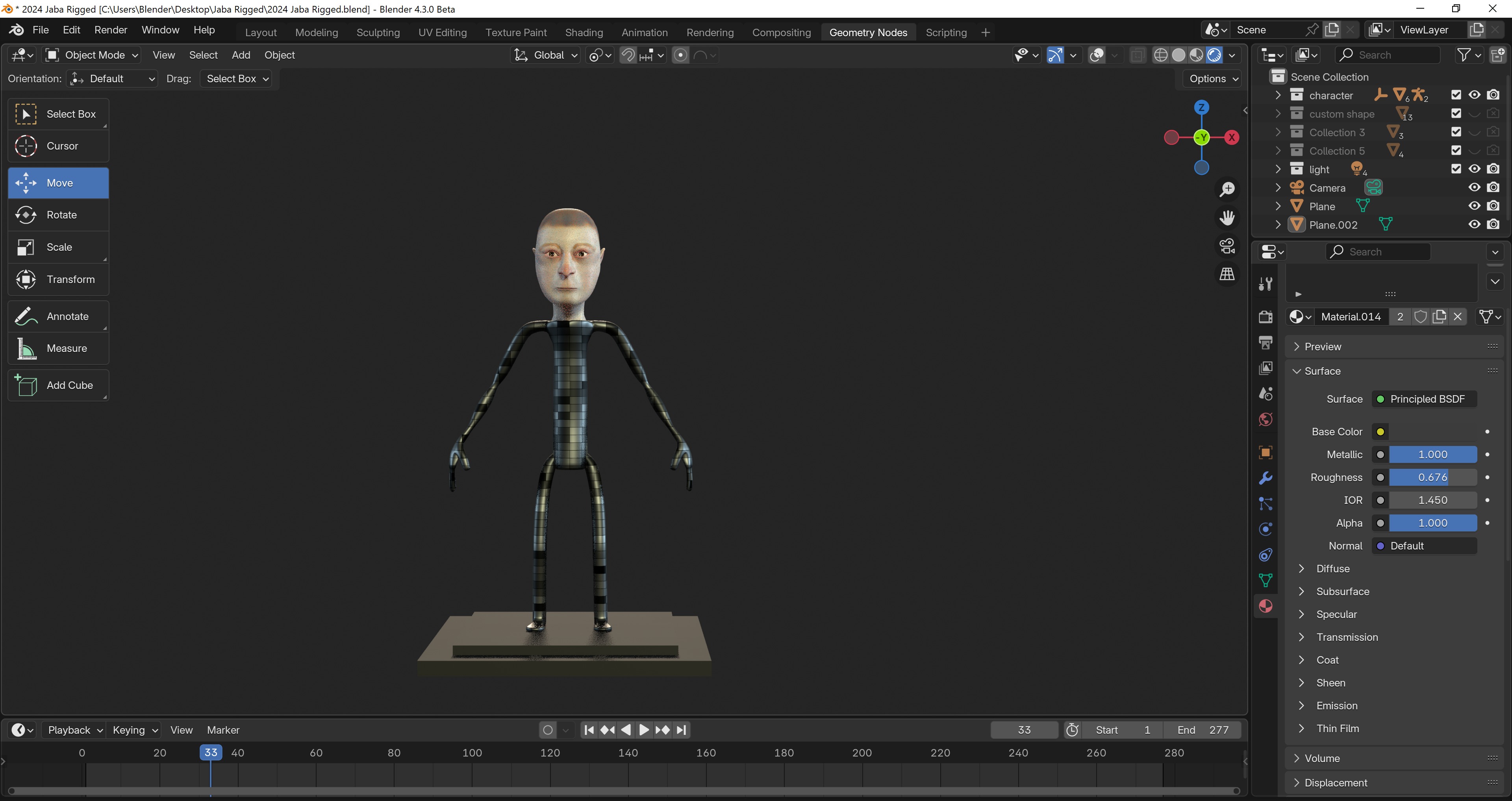 Advanced Character Rig for Blender Low-poly 3D model_2