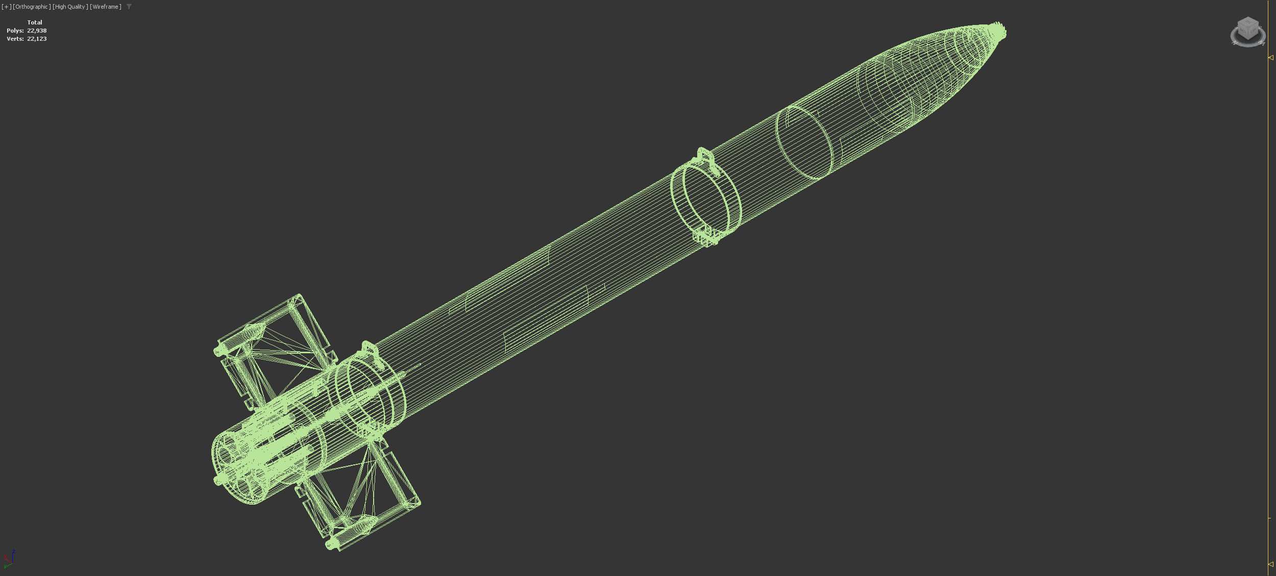 HVAR - High Velocity Aircraft Rocket 3D model_6