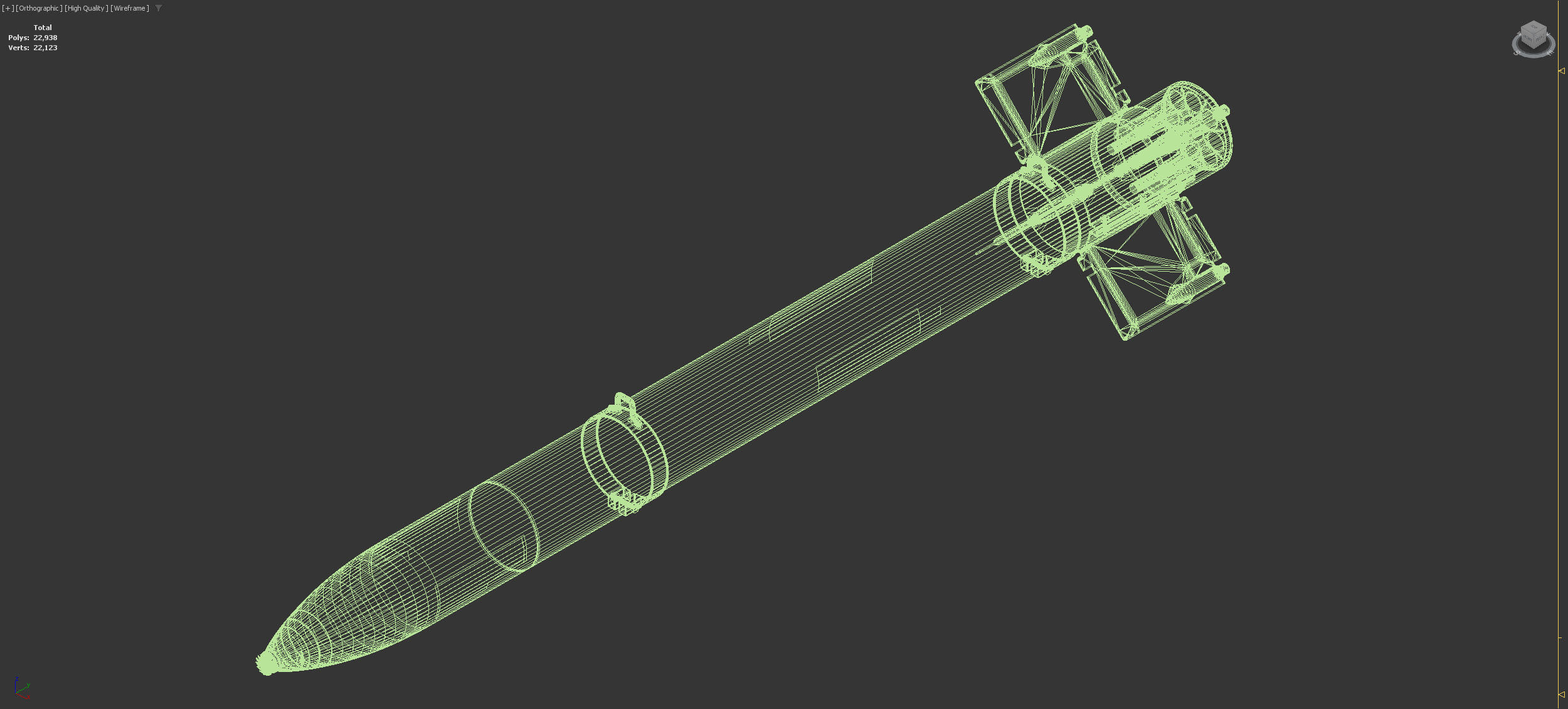 HVAR - High Velocity Aircraft Rocket 3D model_4