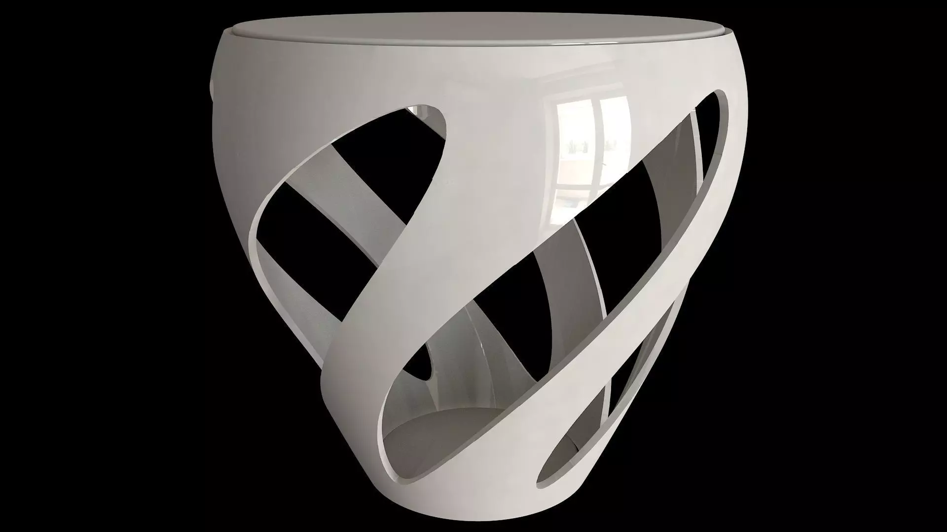 Futuristic Side Table 001 Free 3D model