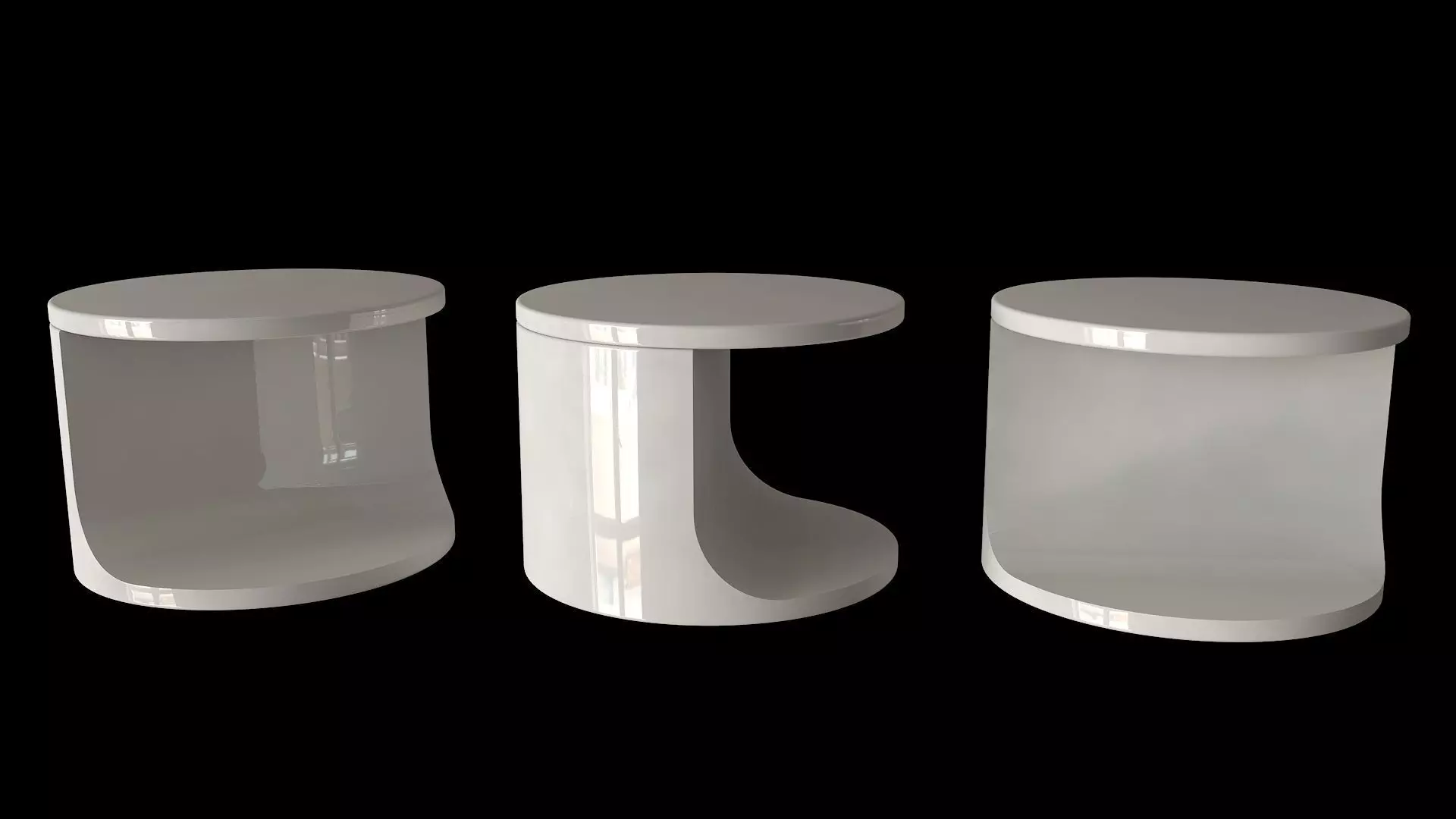 Futuristic Side Table 002 Free 3D model