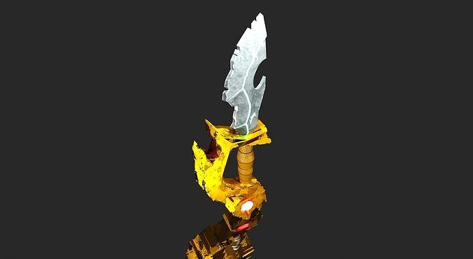  Battle Dagger Low-poly 3D model