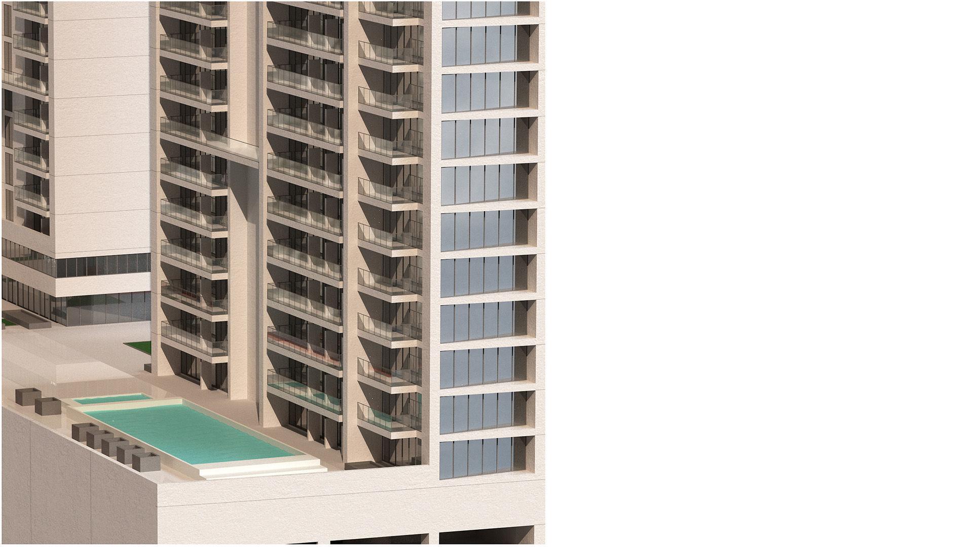 Bloom Heights tower in Jumeirah Village circle Dubai 3D model_7
