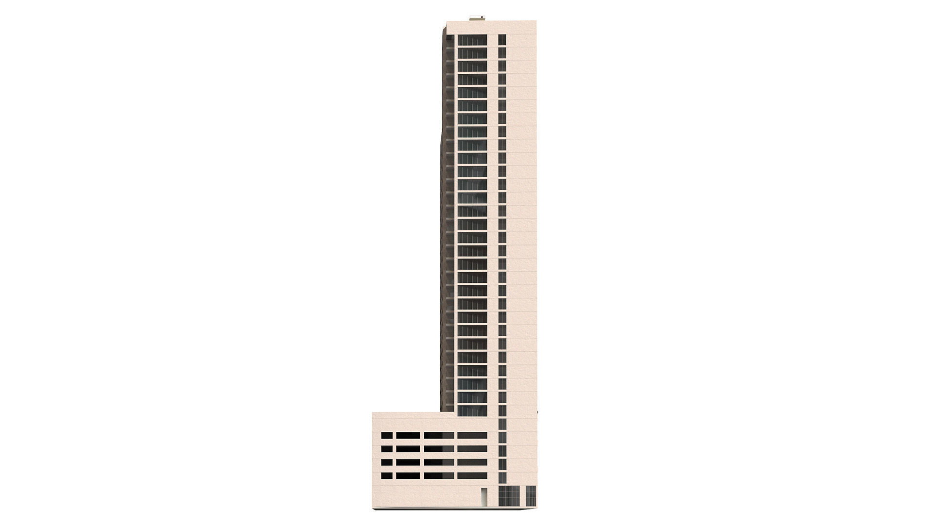 Bloom Heights tower in Jumeirah Village circle Dubai 3D model_3