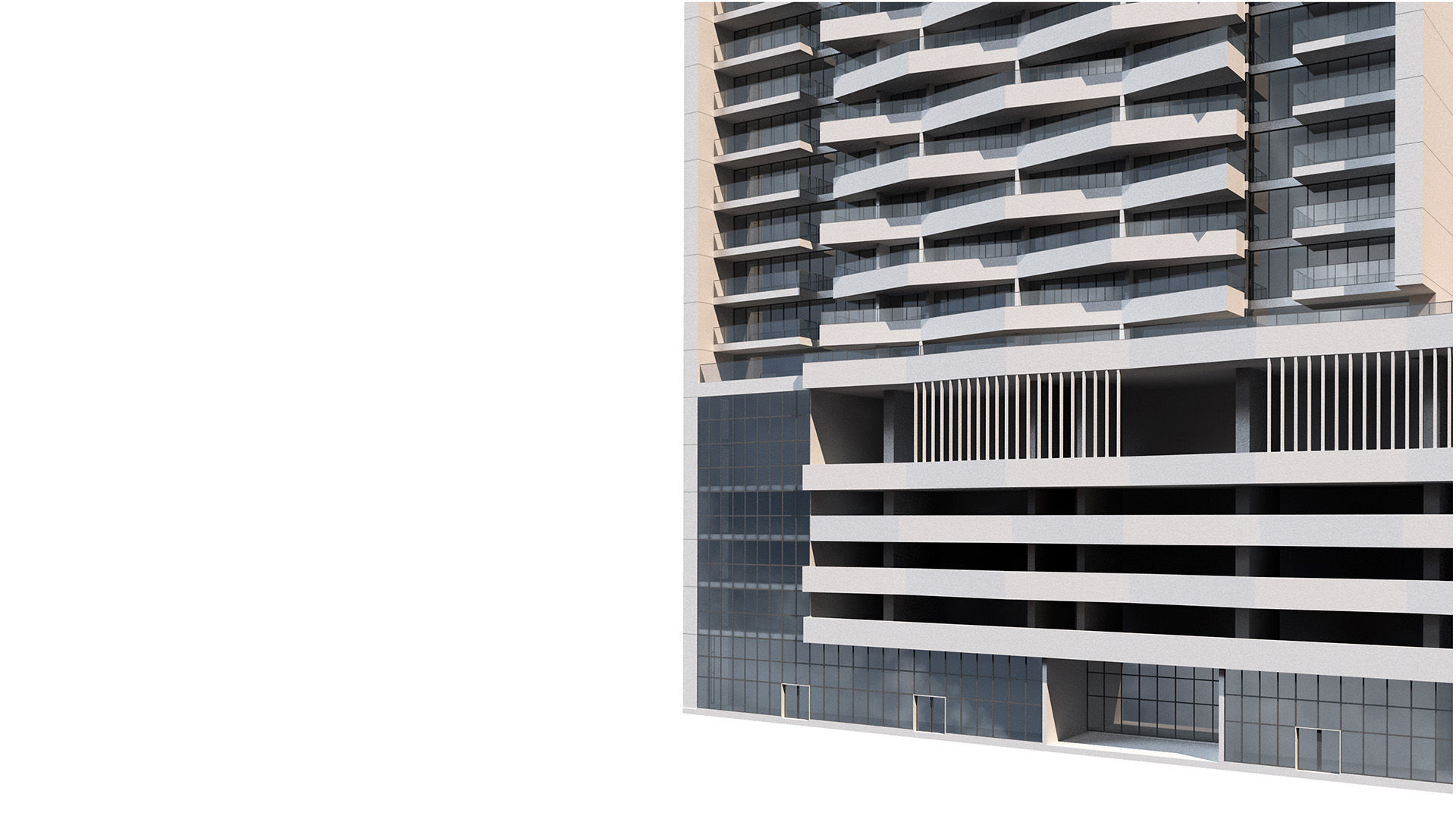 Bloom Heights tower in Jumeirah Village circle Dubai 3D model_8