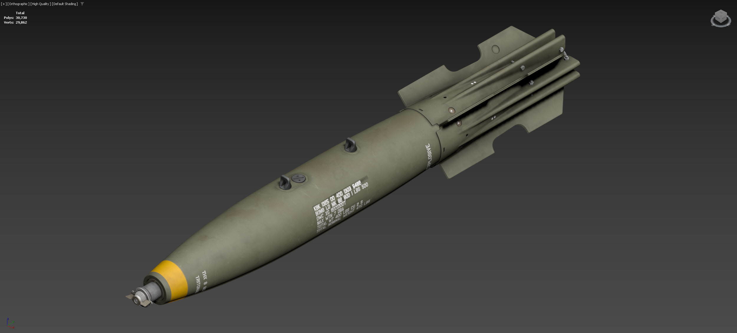 MK-82 SNAKEYE 3D model_1