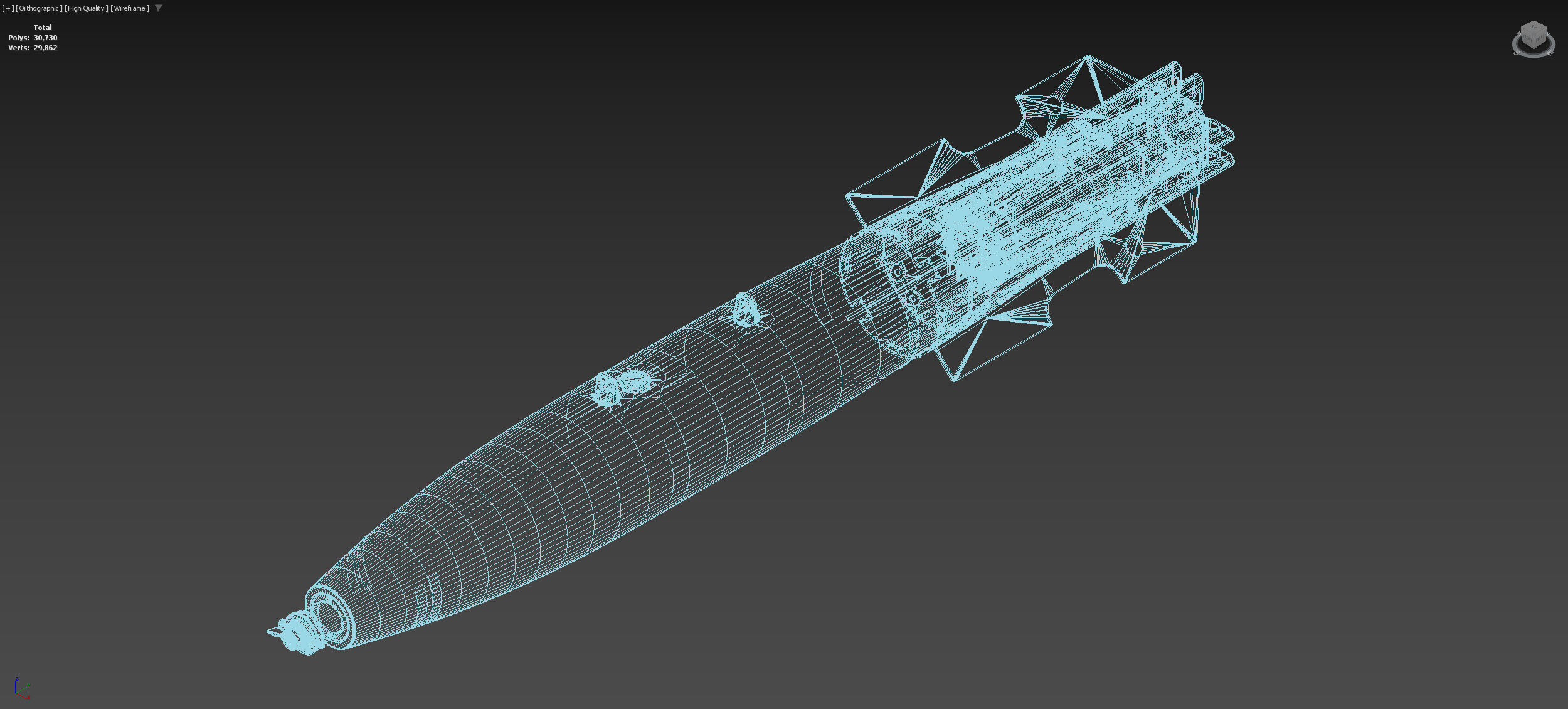 MK-82 SNAKEYE 3D model_5