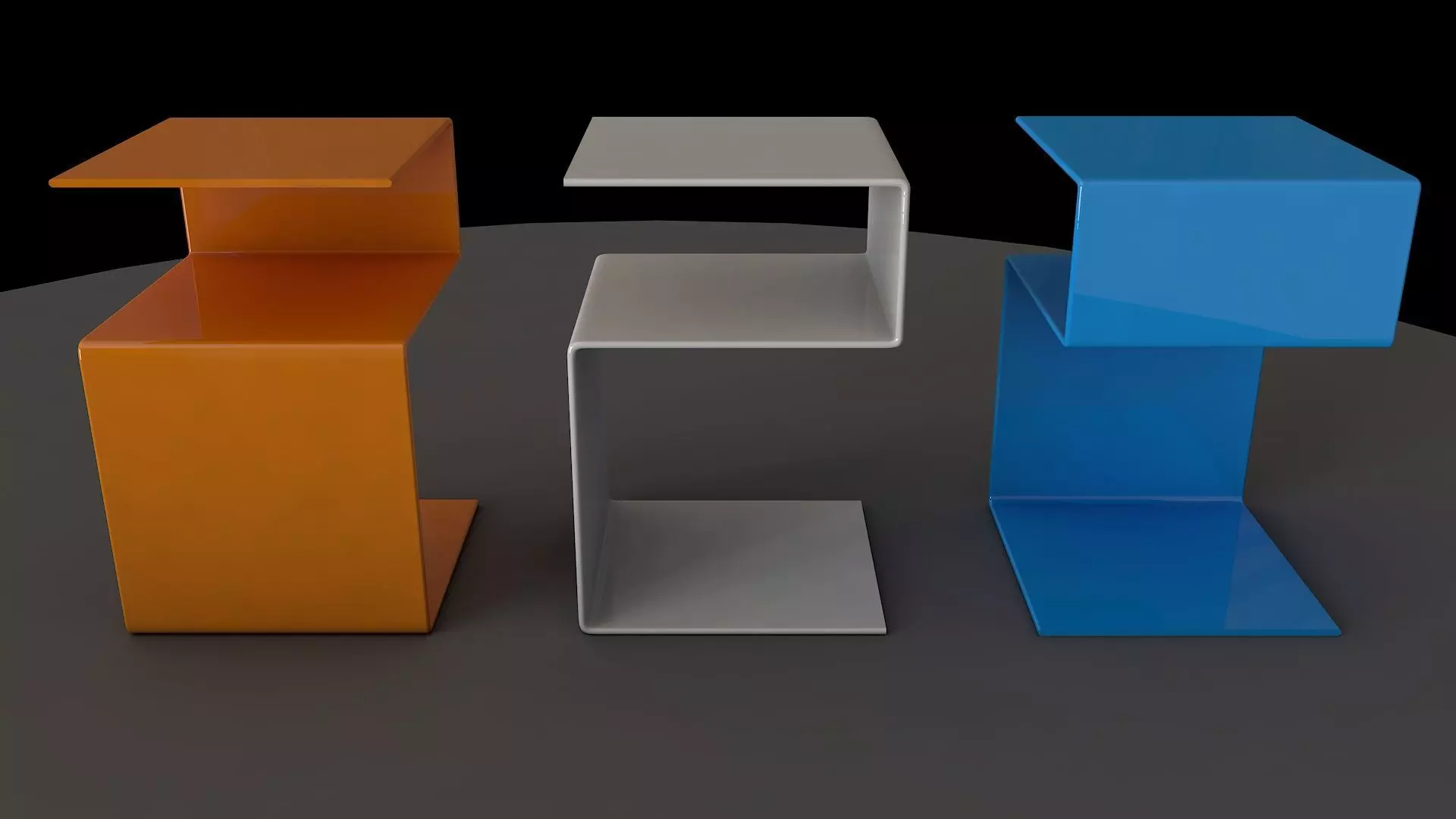 Futuristic Side Table 009 Free 3D model