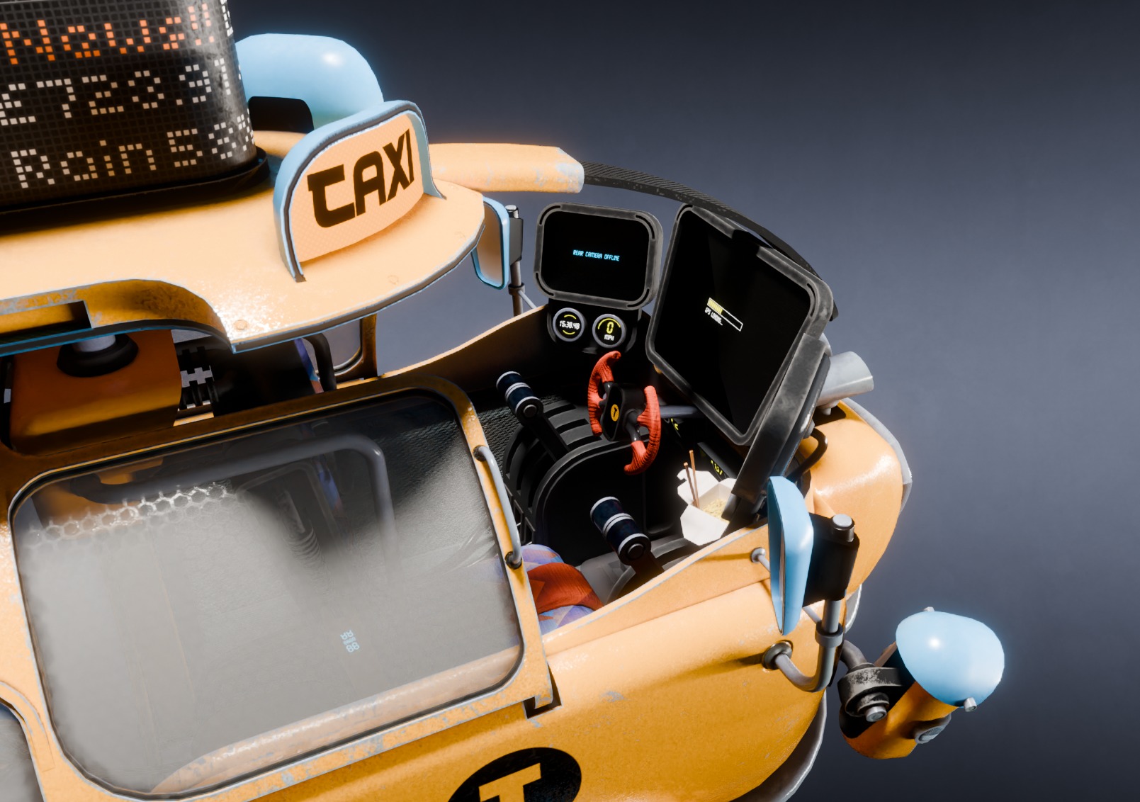 CyberPunk Taxi - Production Ready 3D model_3