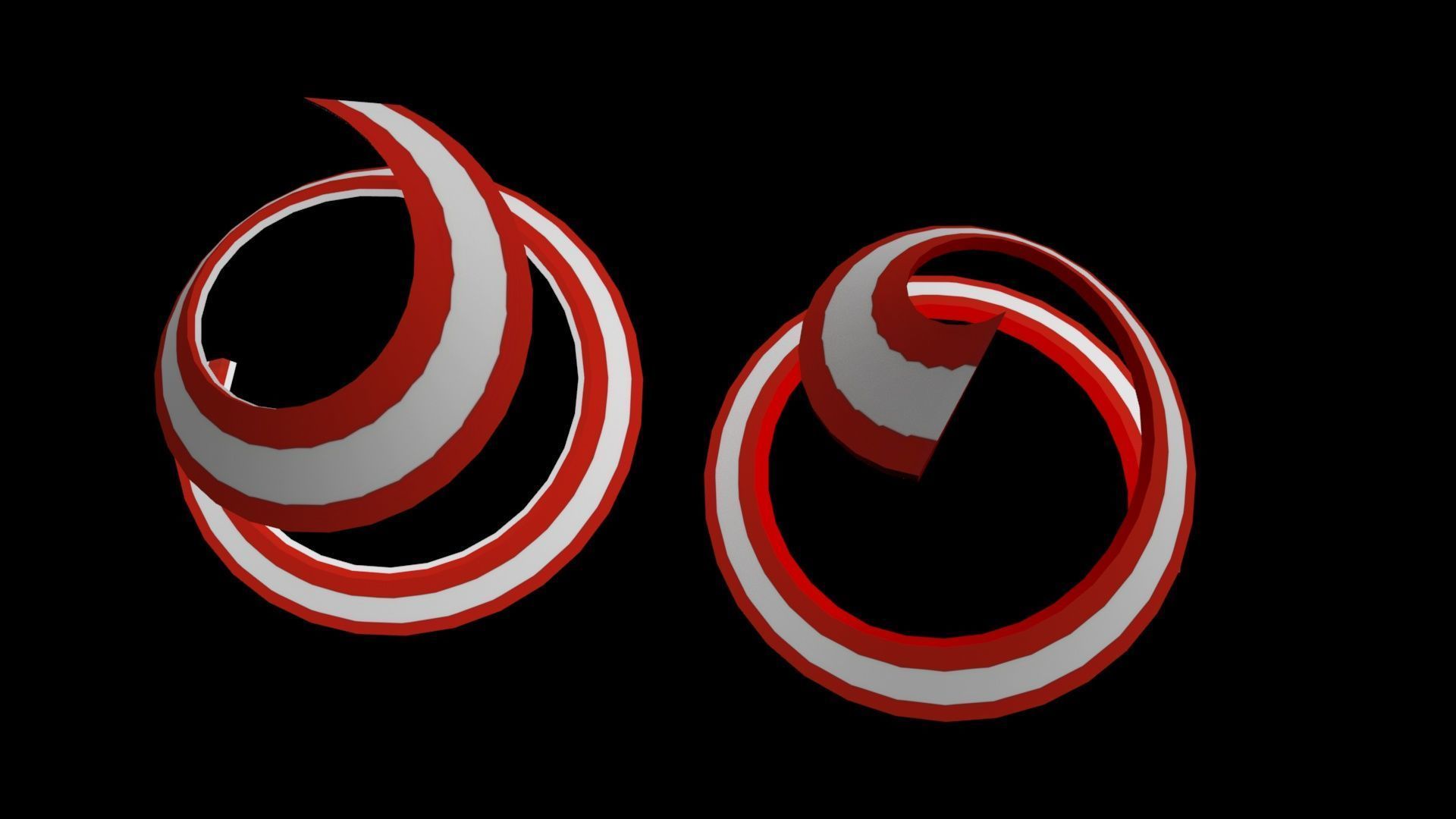 Austria Flag helix 3D model_32