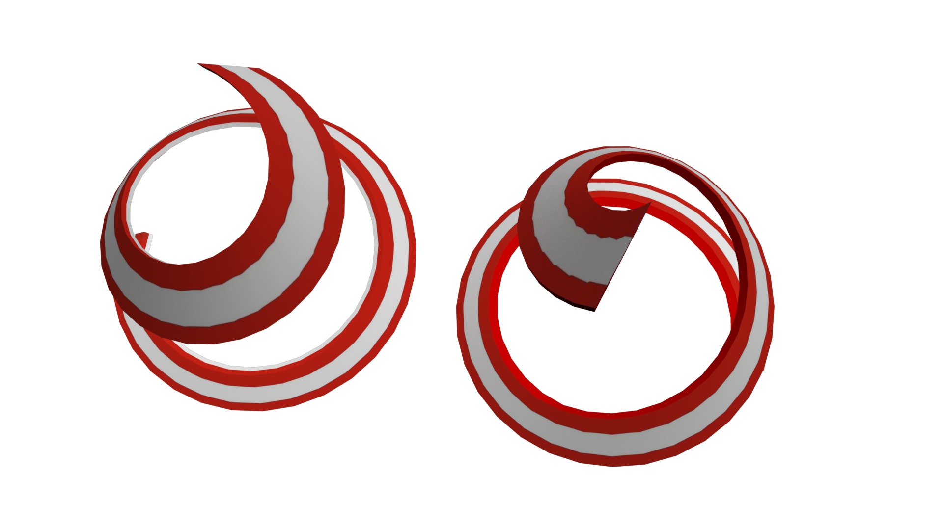 Austria Flag helix 3D model_15