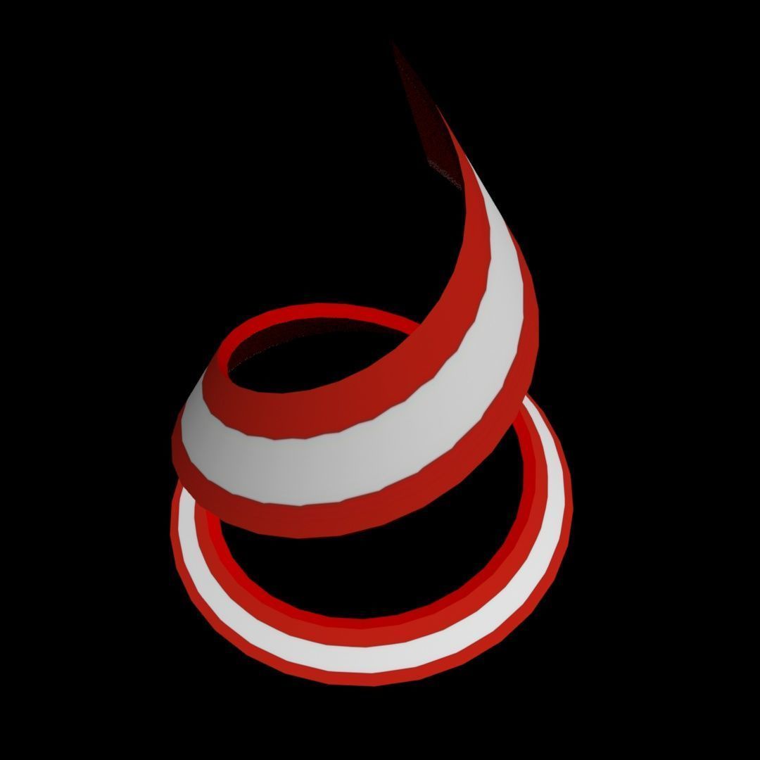 Austria Flag helix 3D model_20