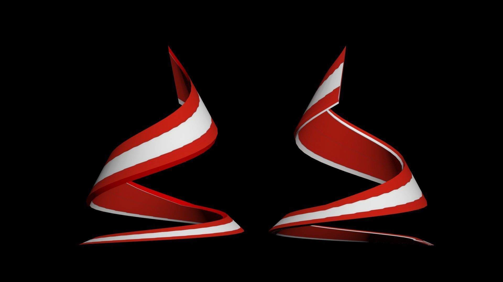 Austria Flag helix 3D model_28