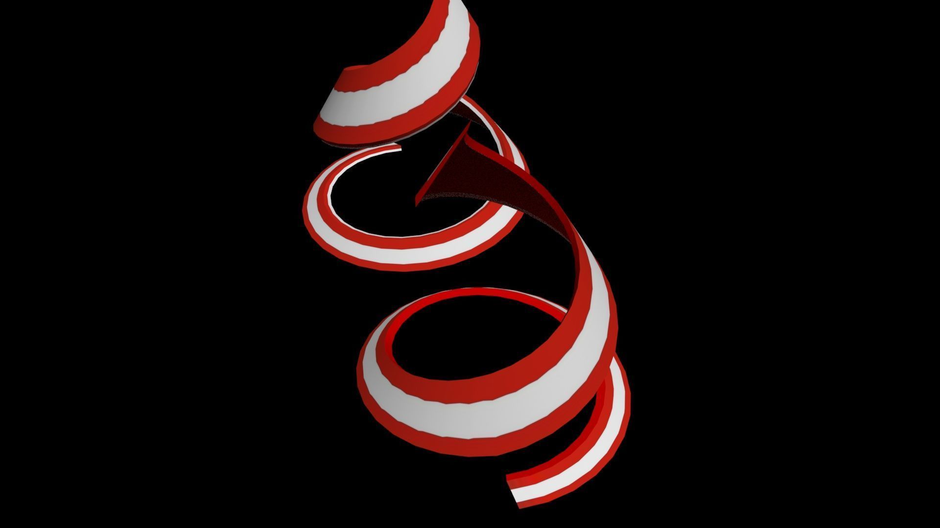 Austria Flag helix 3D model_36