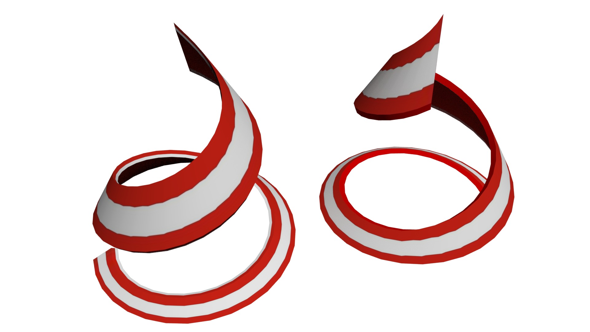 Austria Flag helix 3D model_12