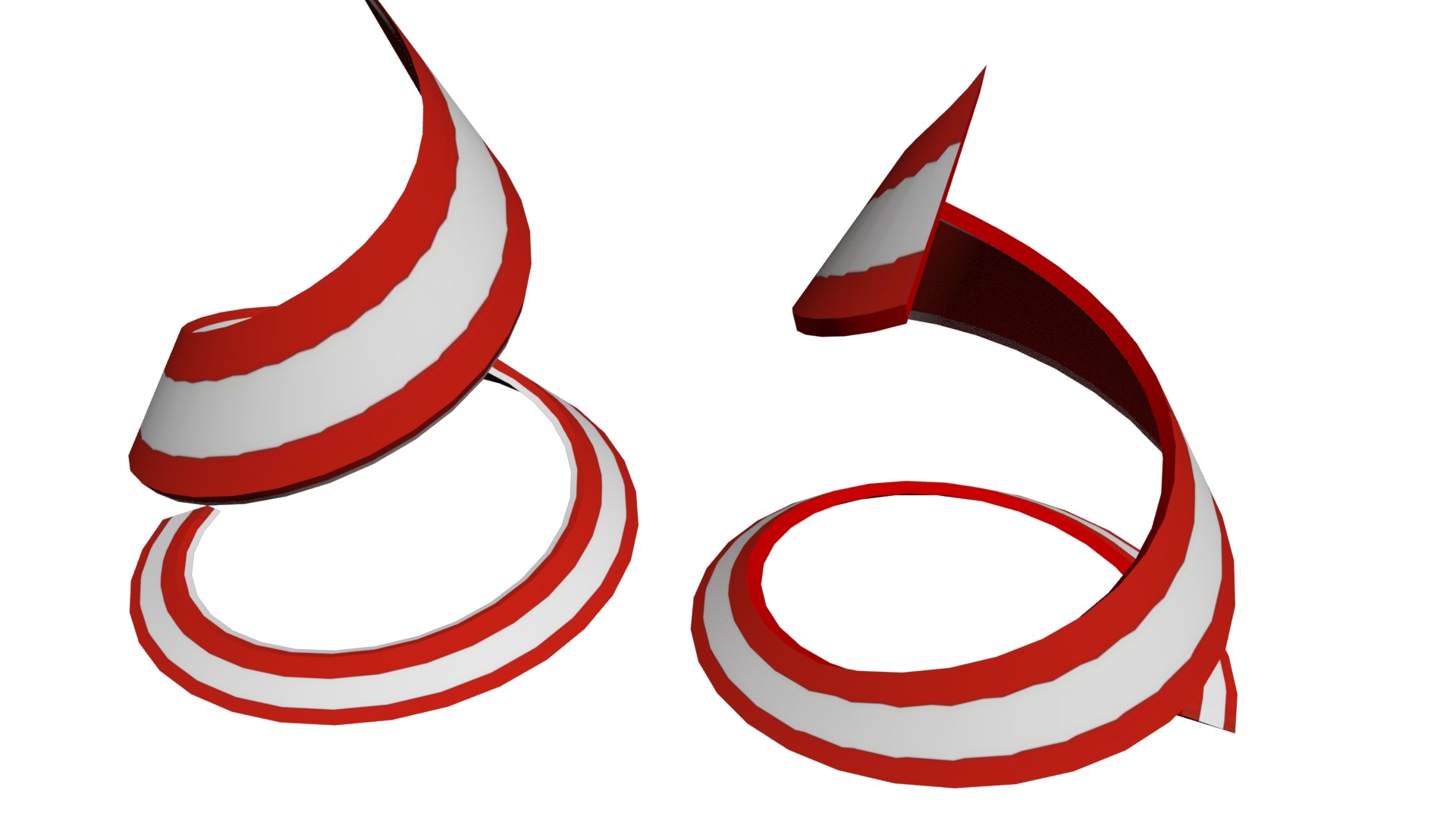 Austria Flag helix 3D model_14