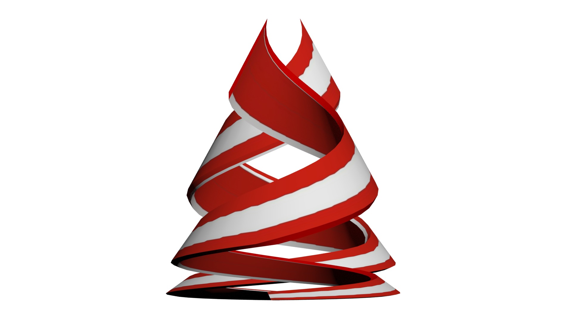 Austria Flag helix 3D model_2