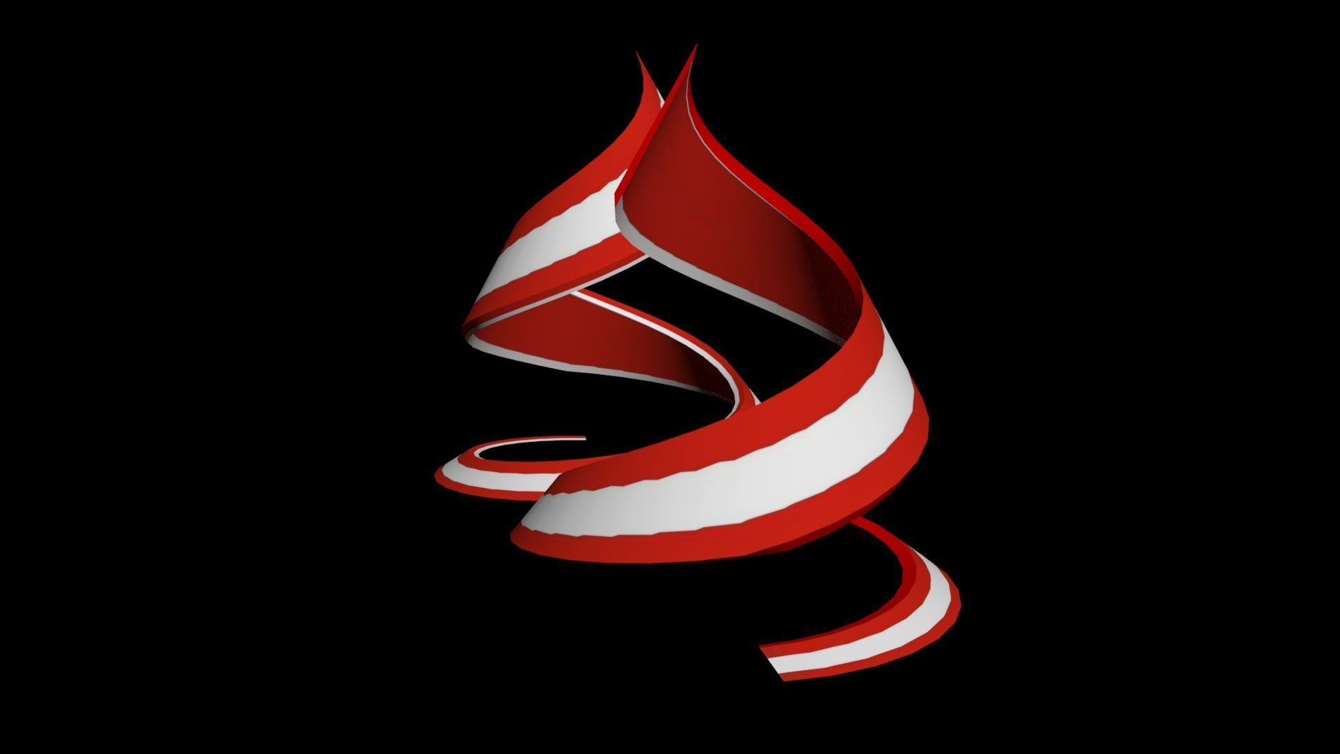 Austria Flag helix 3D model_35