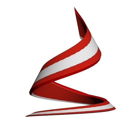 Austria Flag helix 3D model