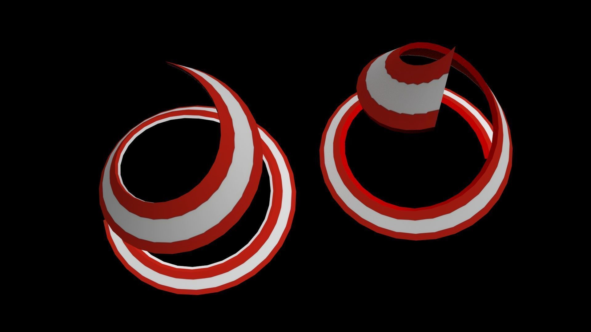 Austria Flag helix 3D model_31