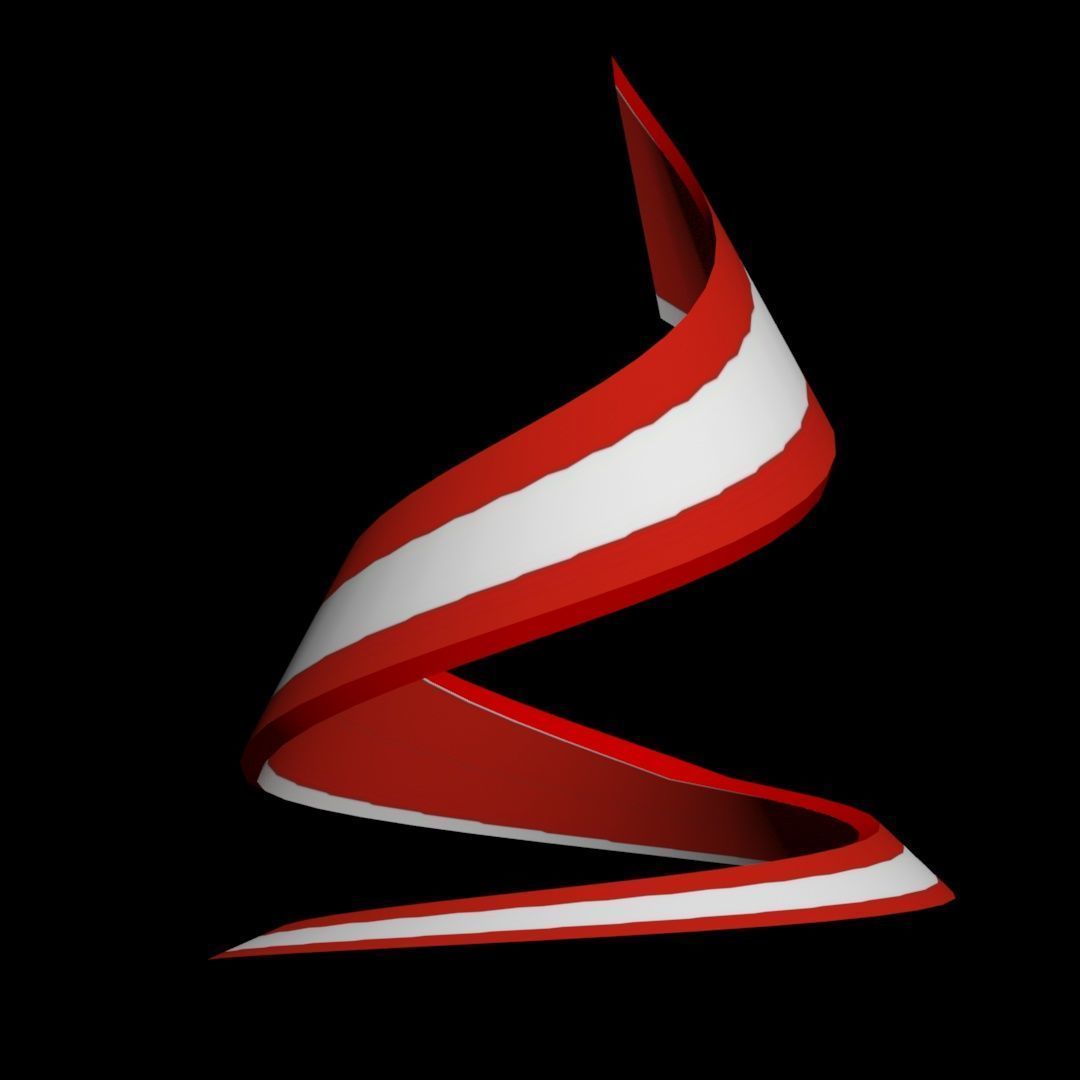 Austria Flag helix 3D model_18