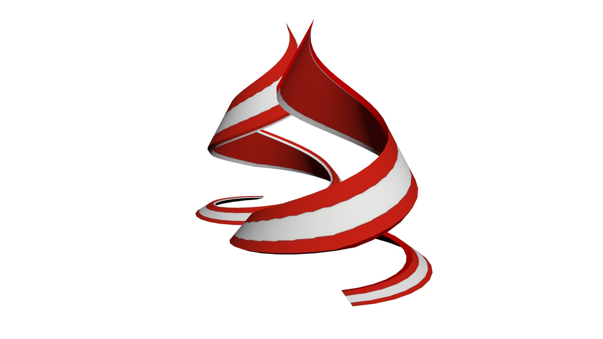 Austria Flag helix 3D model_3