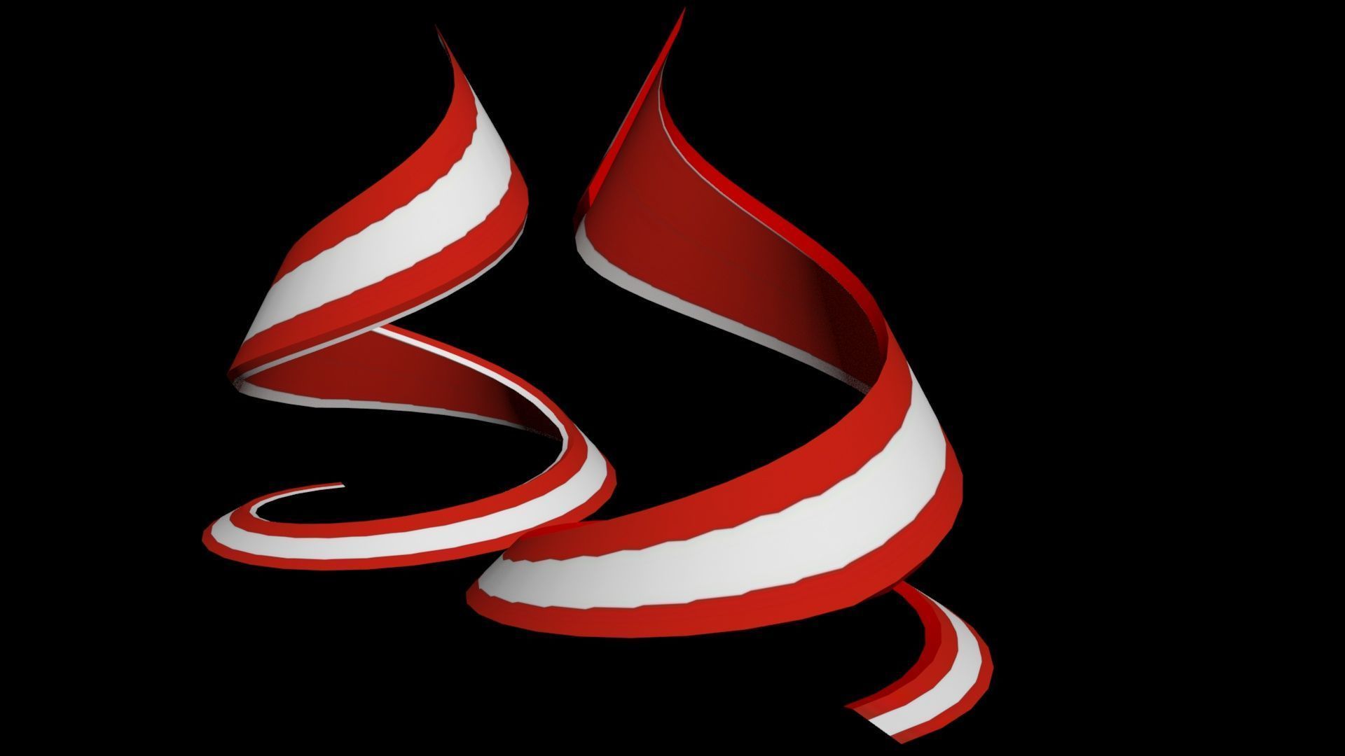 Austria Flag helix 3D model_34