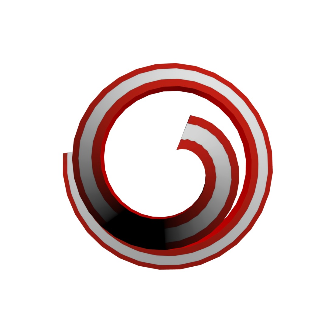 Austria Flag helix 3D model_10