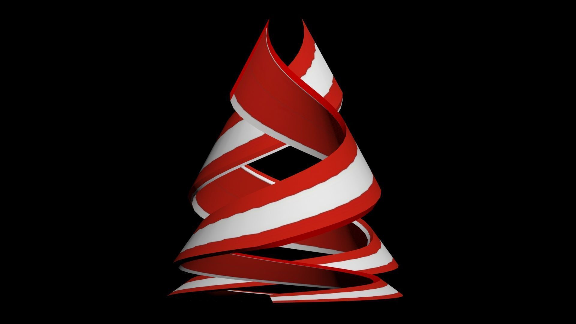 Austria Flag helix 3D model_30