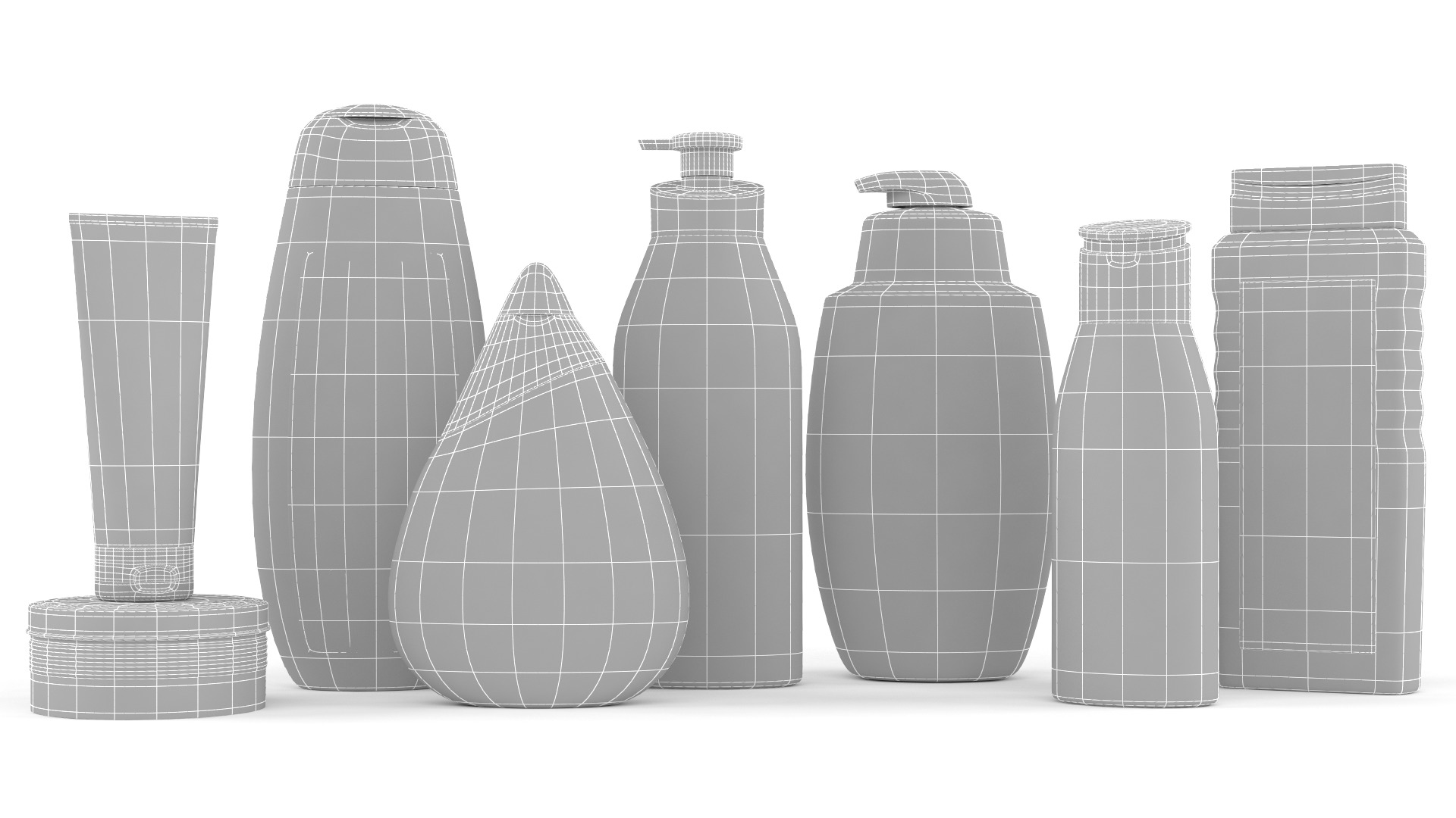 Plastic Bottle Collection 3D model_16
