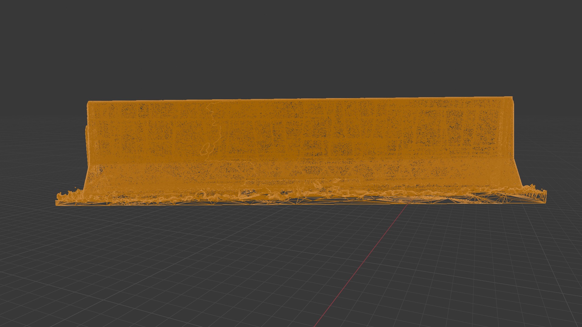 Double Concrete Barrier 002 - Photoscanned Free 3D model_13