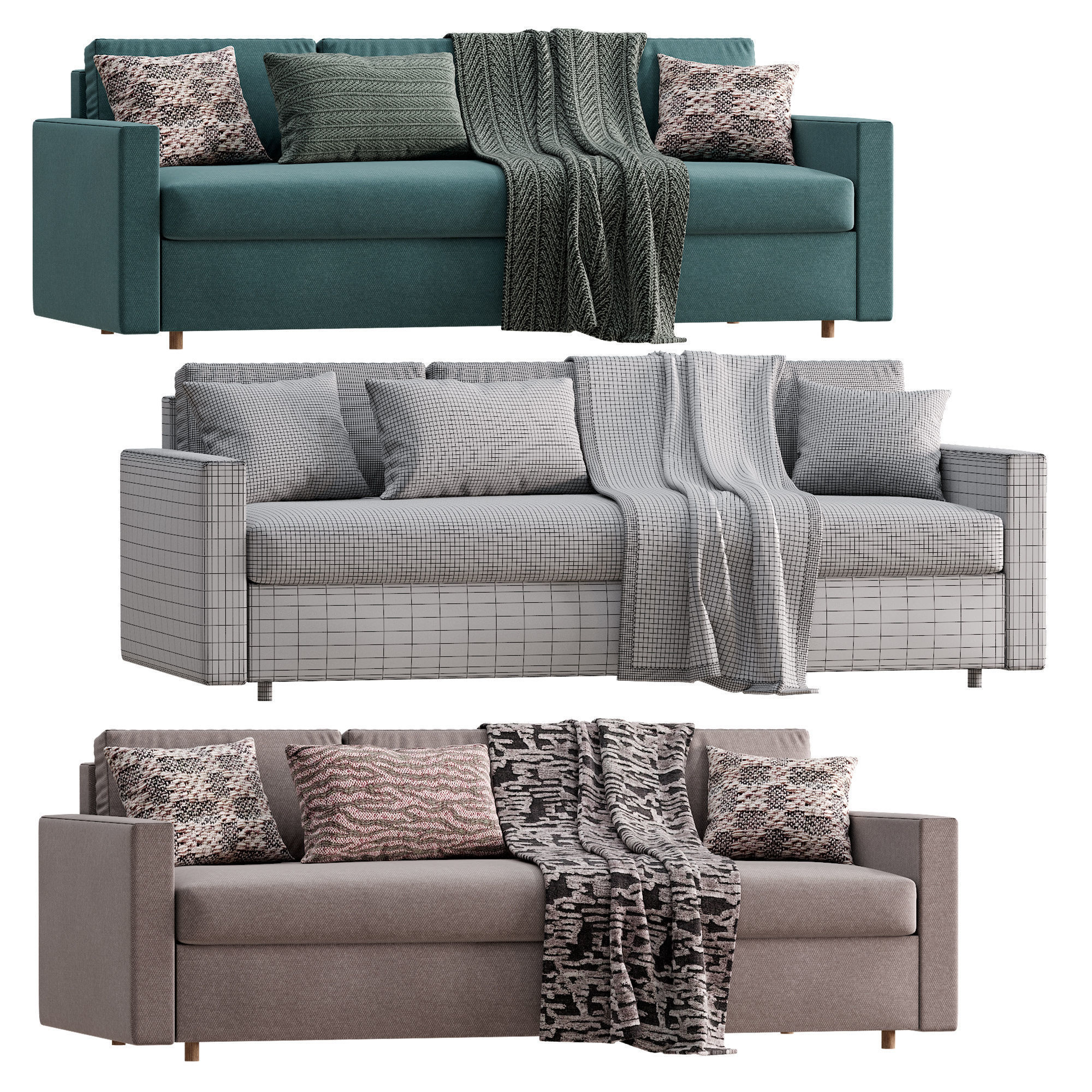 Friheten Sofa By Ikea 3D model_3