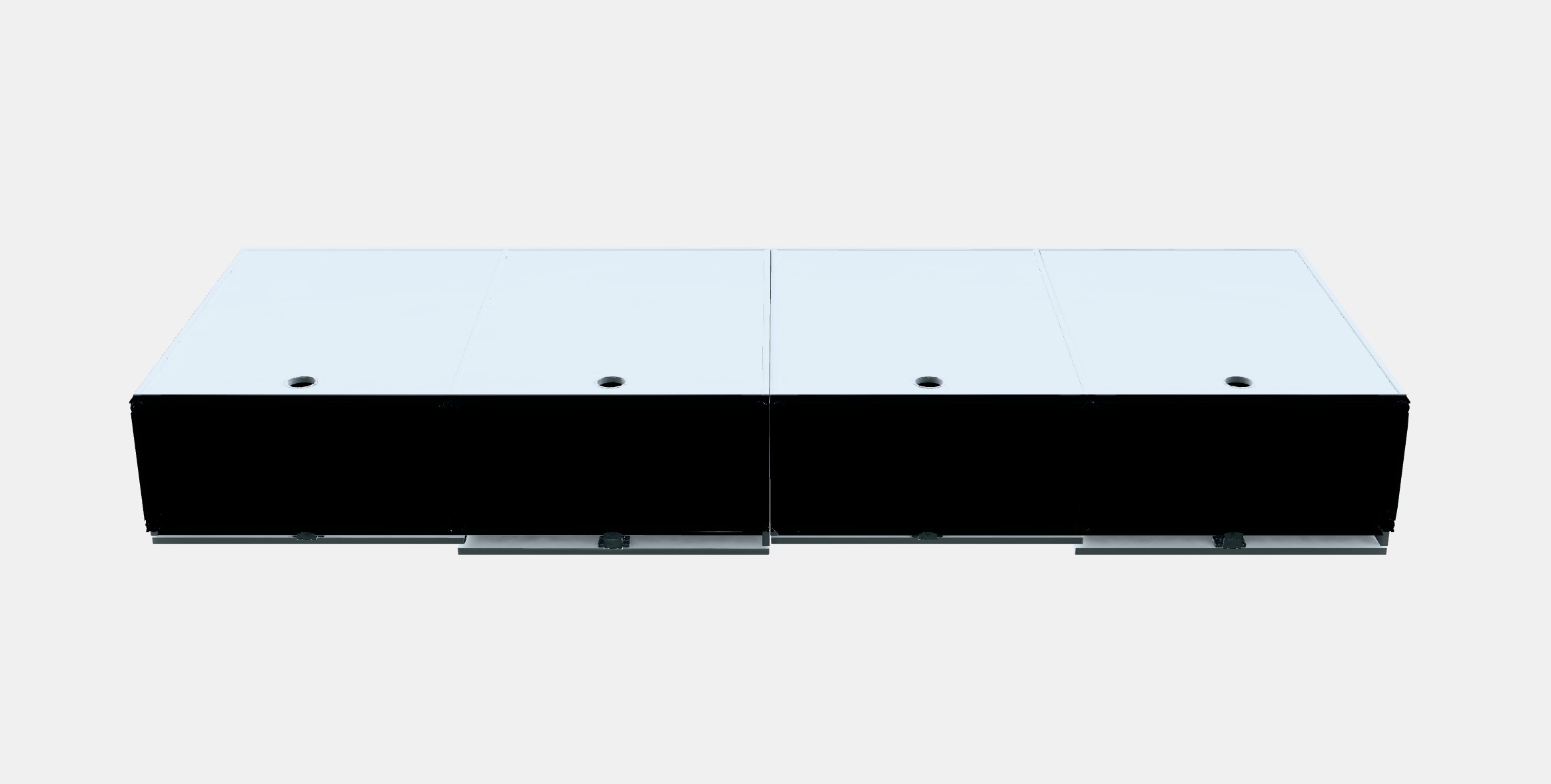 GALANT Storage combination w sliding doors 7 Low-poly 3D model_8