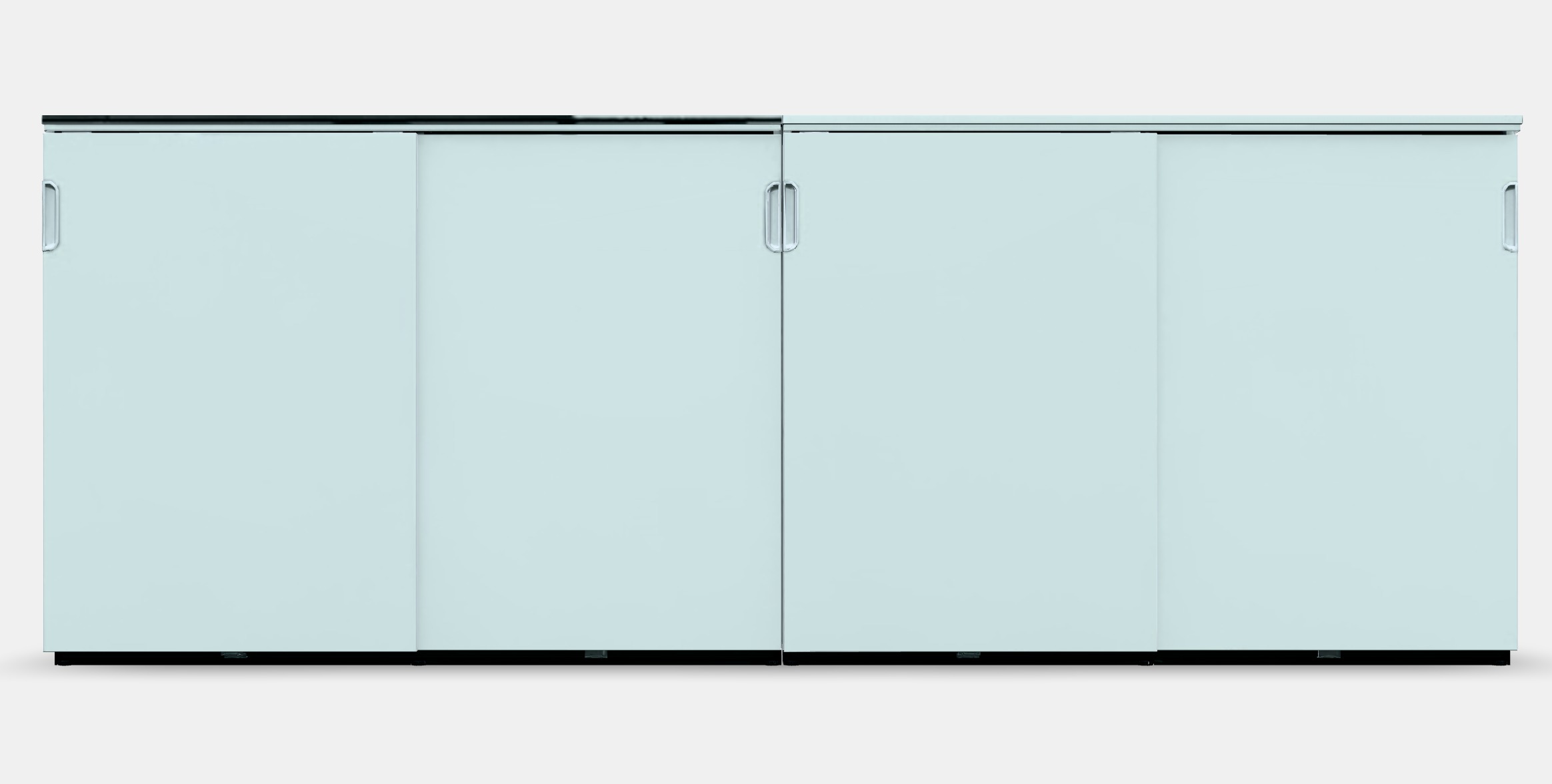 GALANT Storage combination w sliding doors 7 Low-poly 3D model_11