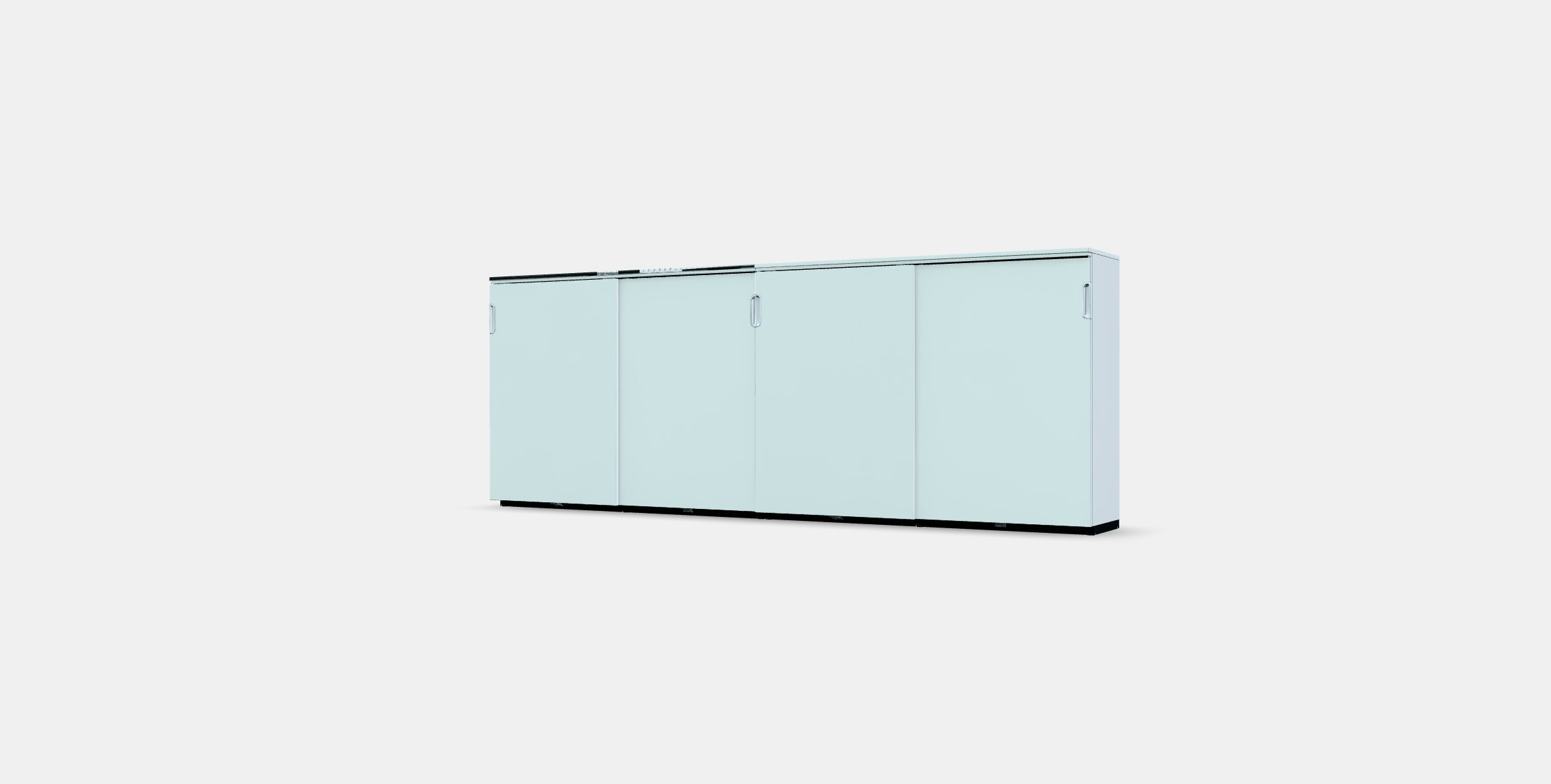GALANT Storage combination w sliding doors 7 Low-poly 3D model_12