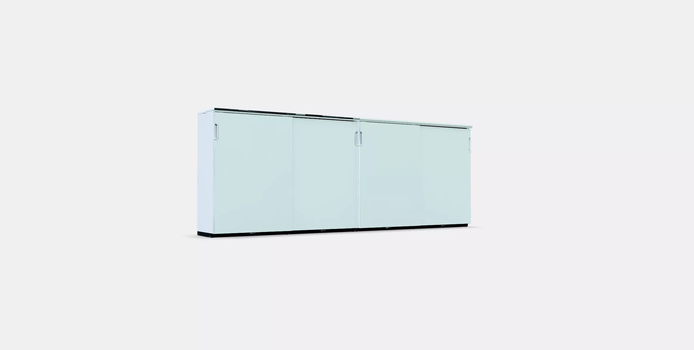 GALANT Storage combination w sliding doors 7 Low-poly 3D model_0