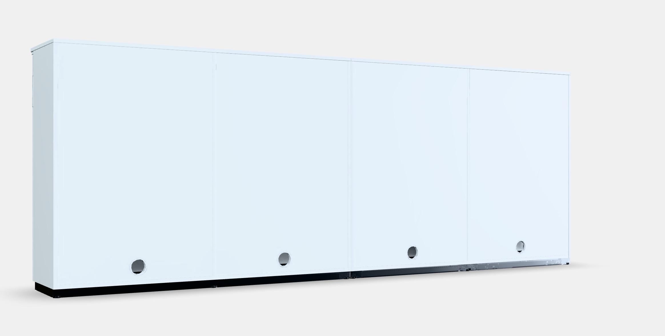 GALANT Storage combination w sliding doors 7 Low-poly 3D model_2