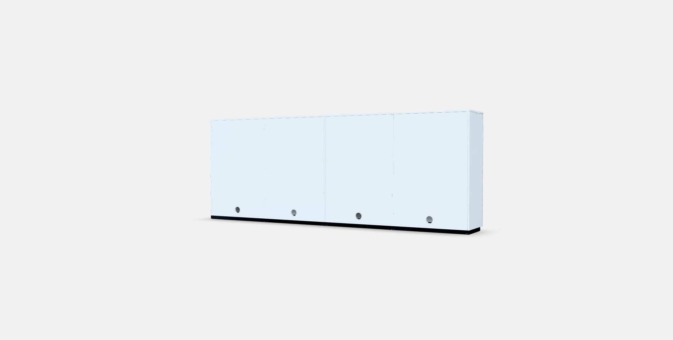 GALANT Storage combination w sliding doors 7 Low-poly 3D model_5