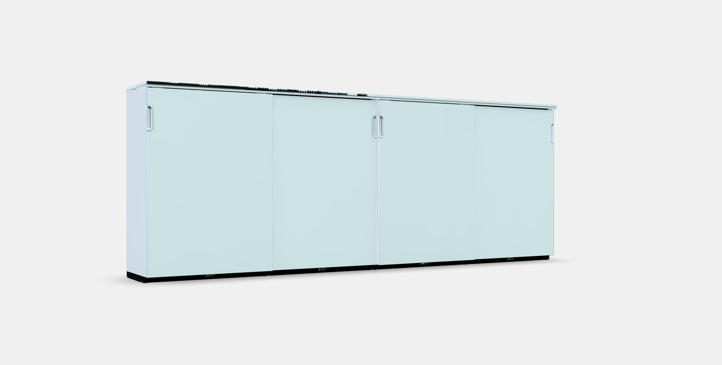 GALANT Storage combination w sliding doors 7 Low-poly 3D model_9