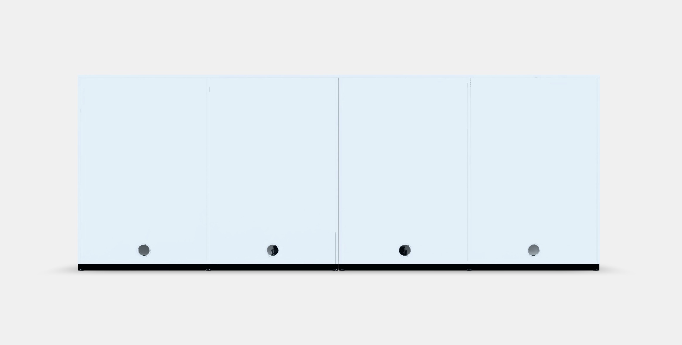 GALANT Storage combination w sliding doors 7 Low-poly 3D model_15