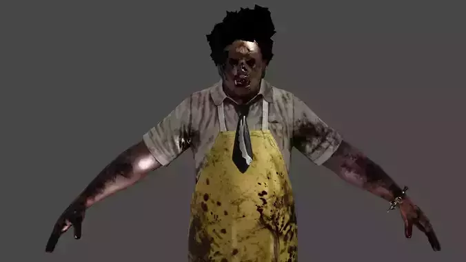 Leather Face 3d Model