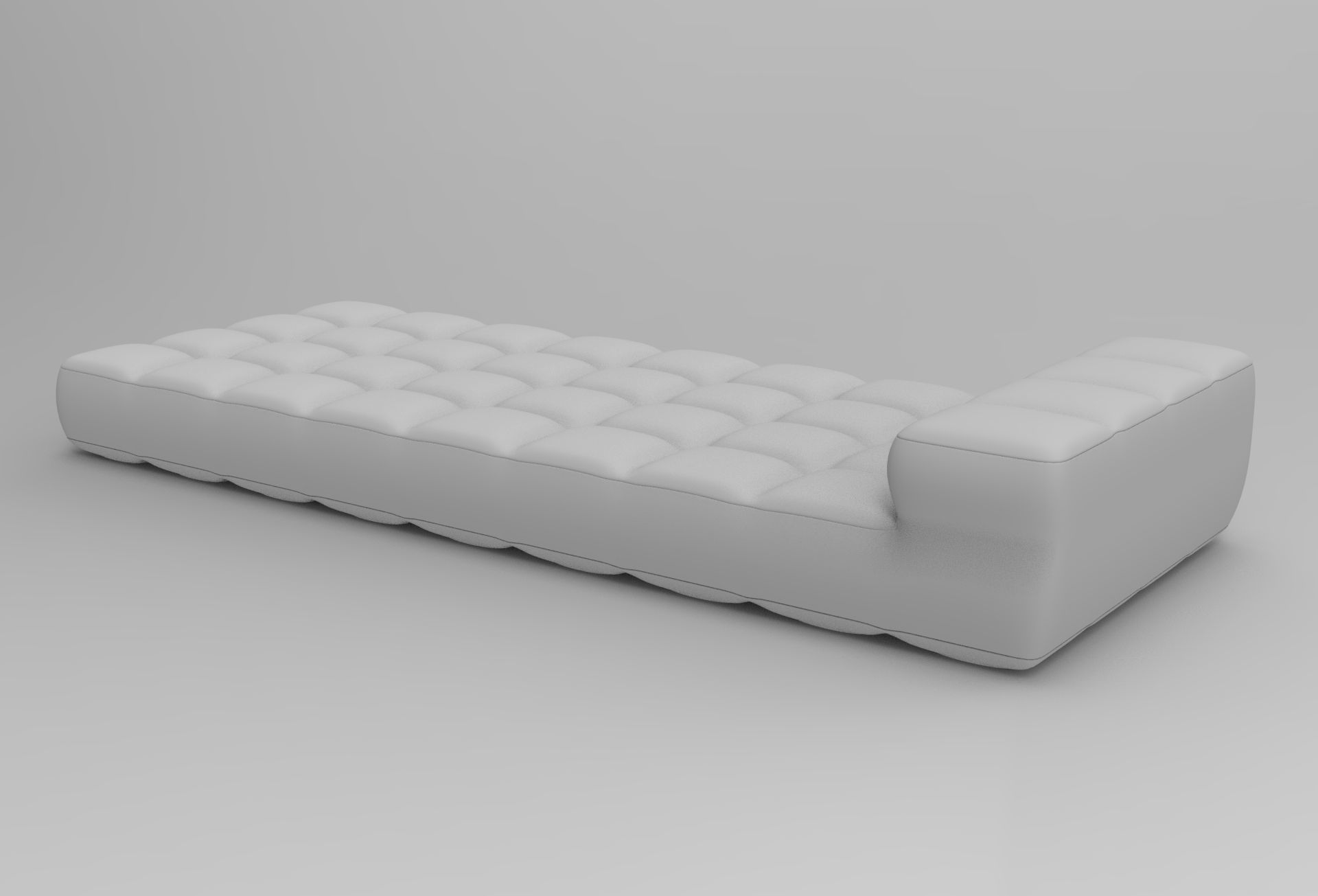 Finko Mattress Low-poly 3D model_7