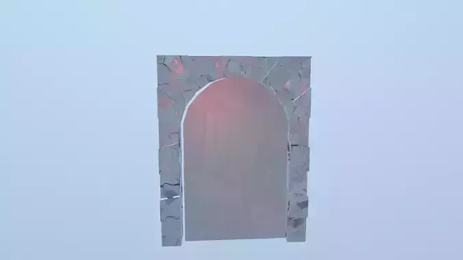 Arch Entrance Low-poly 3D model